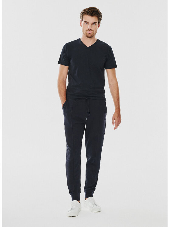Pako Lorente Pako Lorente T-Shirt P000B-TT-004 Granatowy Slim Fit