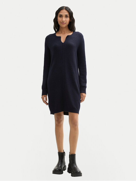 Tom Tailor Tom Tailor Rochie tricotată 1044536 Bleumarin Regular Fit