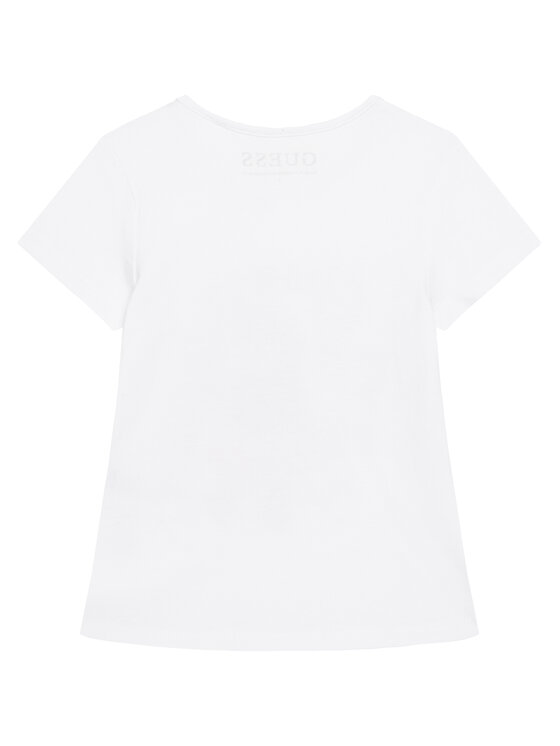 Guess Guess Tricou K6RI03 K6YW4 Alb Regular Fit