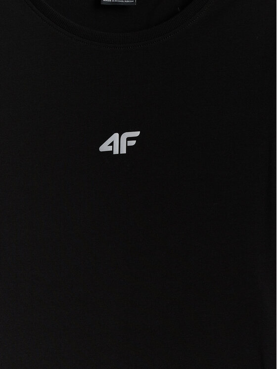 4F 4F T-Shirt NOS Czarny Slim Fit