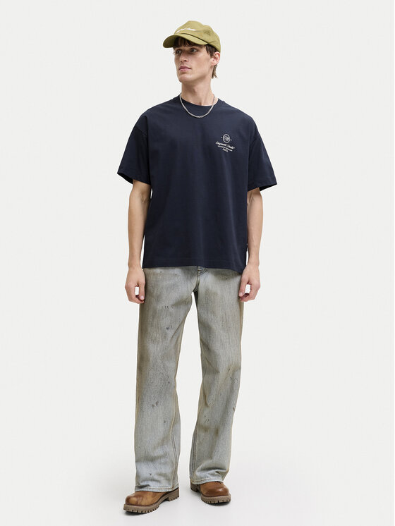 Jack & Jones Jack & Jones T-krekls Niagara 12293422 Tumši zils Regular Fit