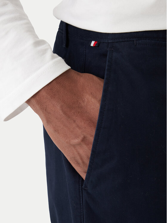 Tommy Hilfiger Tommy Hilfiger Pantaloni chino Denton Essential MW0MW40262 Bleumarin Straight Fit