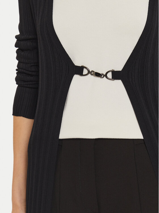 Sisley Sisley Кардиган 1WTHM6021 Черен Slim Fit