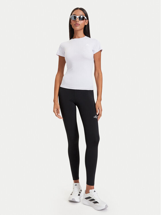 adidas adidas Koszulka techniczna Primelift Essentials Workout Contour T-Shirt KQ8386 Fioletowy jasny Slim Fit