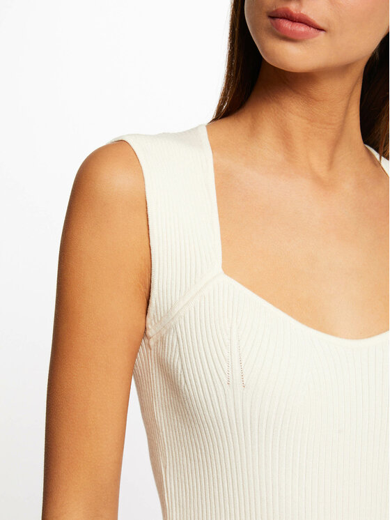 Morgan Morgan Bluzka 231-MISTE Écru Slim Fit