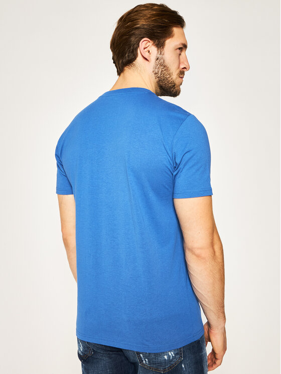 Lee Lee T-Shirt Chest Logo Tee L64RFENJ 112115899 Granatowy Regular Fit