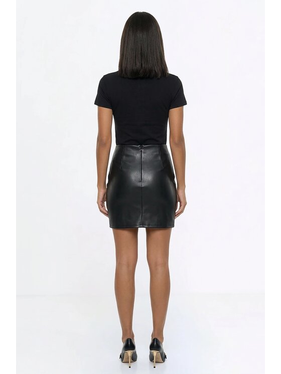 FIGL FIGL Bluzka M1332 Czarny Straight Fit