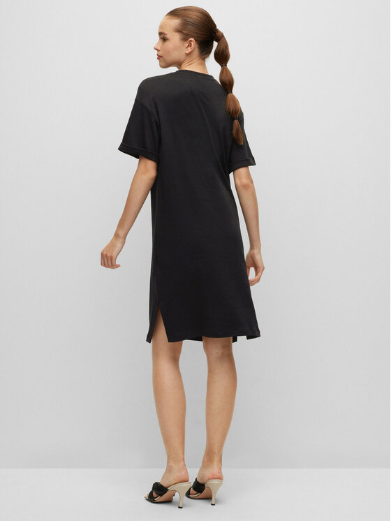 HUGO Hugo Sukienka codzienna Neyle 50456013 Czarny Relaxed Fit
