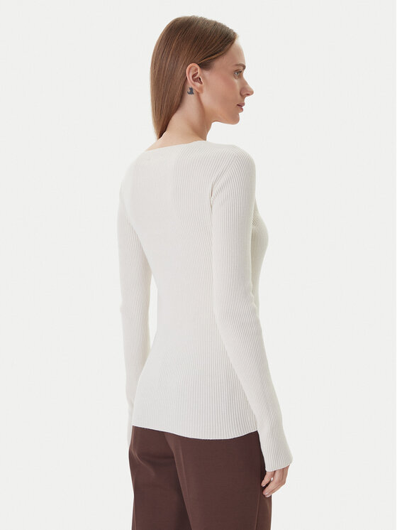 Kontatto Kontatto Pullover 3M0818C Écru Slim Fit