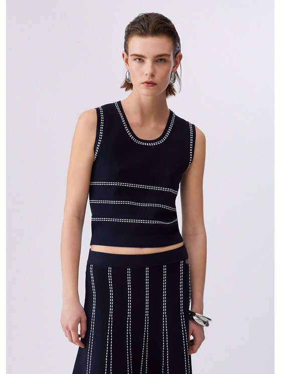 Liu Jo Damski Sweter, rozmiar XL, Fioletowy, WA6146MA81RL9057