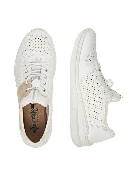 Rieker Rieker Sneakersy L3254-80 Biały