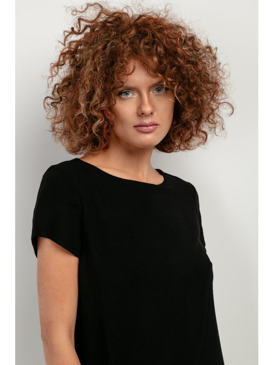 Tessita Tessita Tunika NARZUTKA T405 czarna Czarny Classic Fit