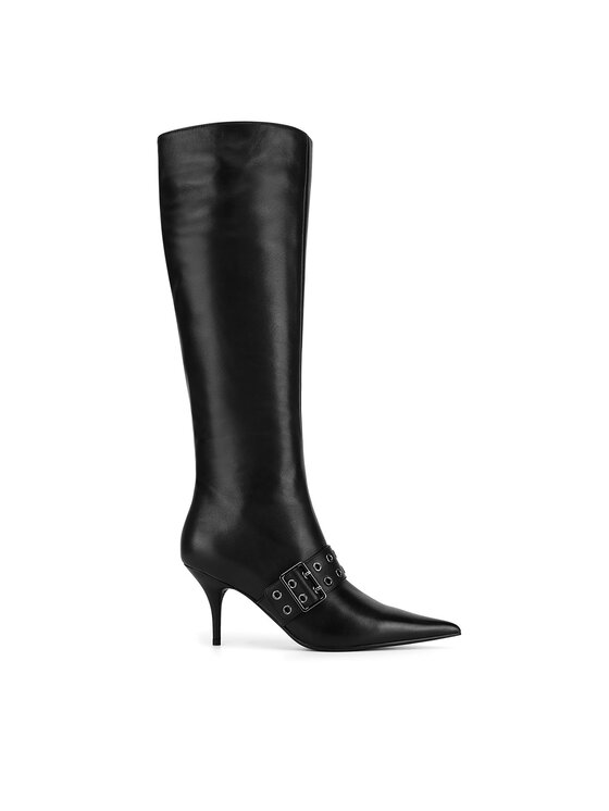 Damskie Kozaki Eva Minge, Rozmiar 37, Czarne, BUSMA-SLT062-1501