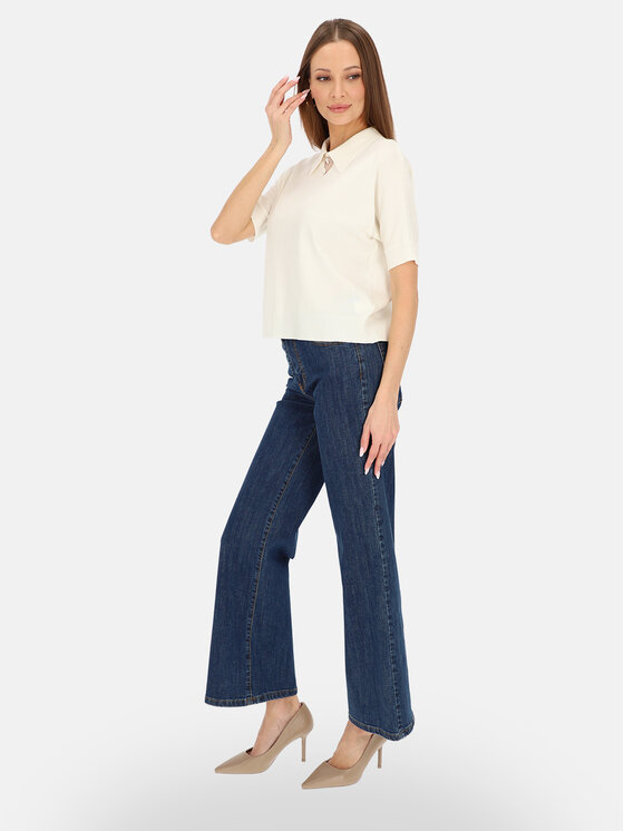 L’AF L’AF Bluzka Ren Biały Regular Fit