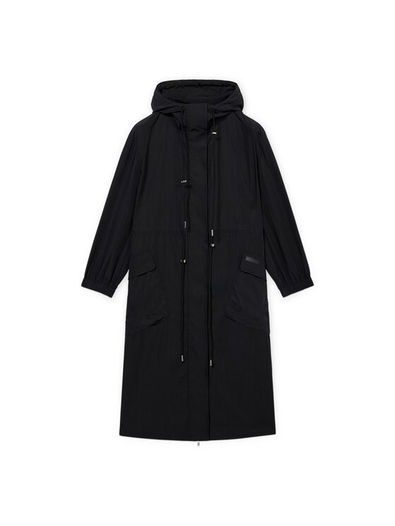 Trussardi Trussardi Płaszcz zimowy R121A000741N033 Czarny Regular Fit