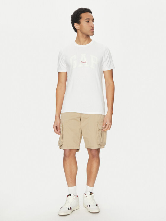 Gap Gap T-Shirt 542246-01 Biały Regular Fit