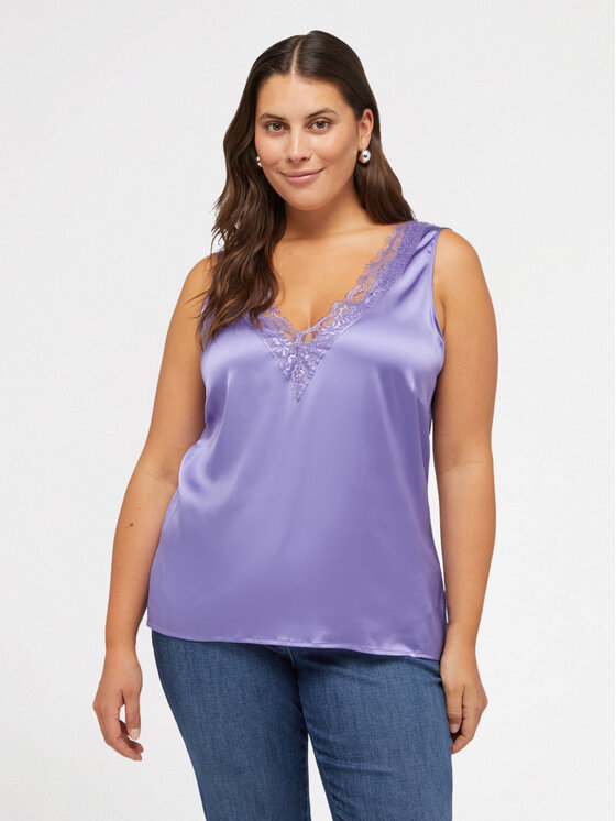 Fiorella Rubino Fiorella Rubino Top D233T000234N009 Fioletowy Regular Fit
