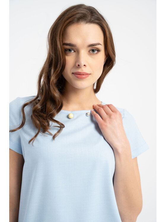 CLICK CLICK Halenka 10-6858 Modrá Regular Fit