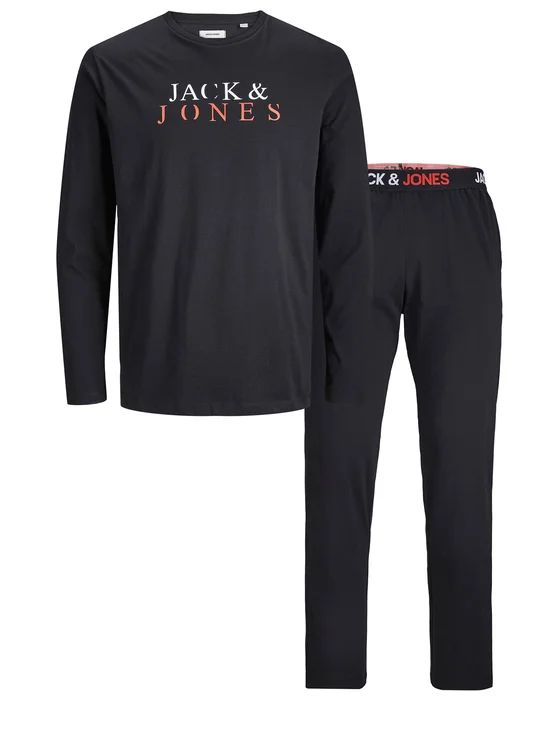 Jack&Jones Pyjama 12252293 Schwarz Standard Fit