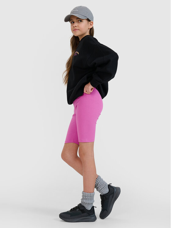 4F 4F Kolarki THE CAMP'S LIFE Różowy ciemny Slim Fit