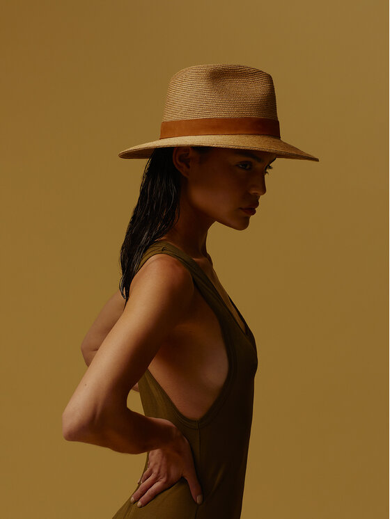 Paris+Hendzel Paris+Hendzel Kapelusz Japanese Fedora Beżowy