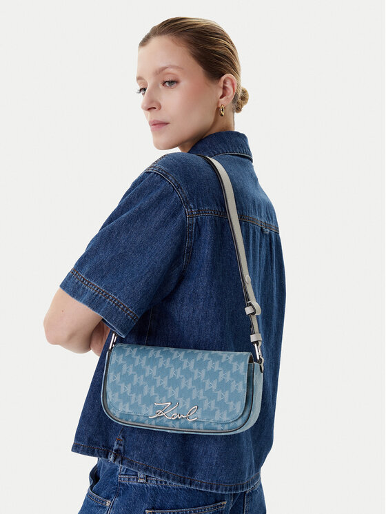 KARL LAGERFELD KARL LAGERFELD Ročna torba A2W30196 Svetlo modra