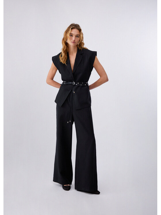 Liu Jo Liu Jo Kamizelka WA6369T481822222 Czarny Loose Fit