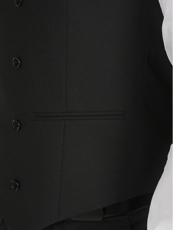 Evenemen Evenemen Kamizelka BOSTON 099 Czarny Slim Fit