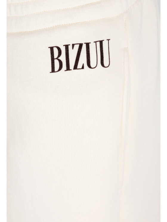 BIZUU BIZUU Spodnie damskie PETRA Biały Standard Fit