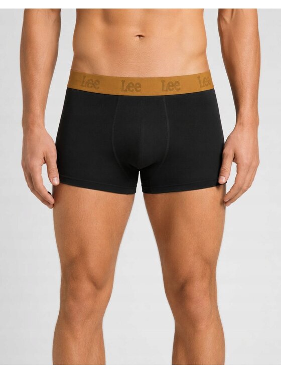 Lee Lee Bokserki Arin 3 Pack Cotton Rich Trunks Czarny