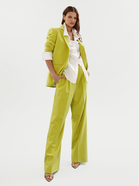 HUGO Hugo Pantaloni din material Helepher 50508637 Verde Relaxed Fit