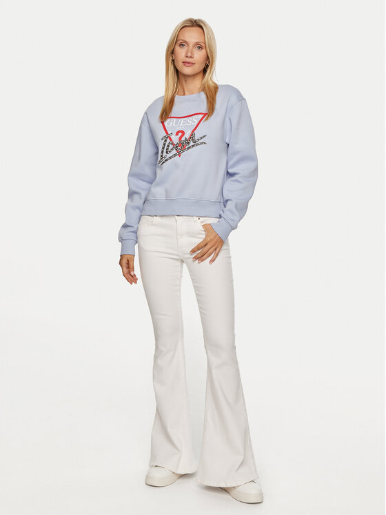 Guess Guess Felpa W4YQ25 KB681 Rosa Regular Fit