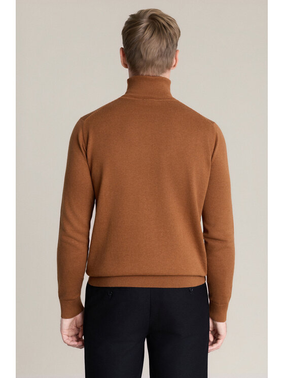 Lancerto Lancerto Sweter Jesse SW073226000049 Brązowy Regular Fit