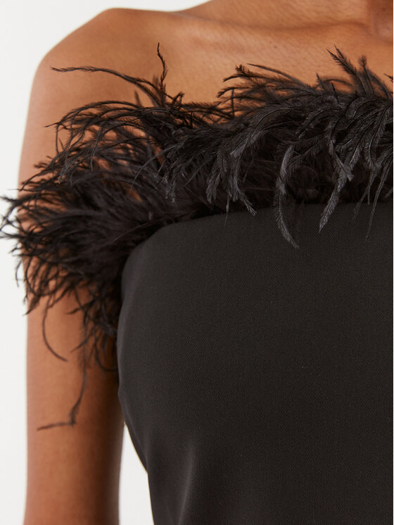Patrizia Pepe Patrizia Pepe Koktejlové šaty 8A1227/A6F5-K103 Černá Slim Fit