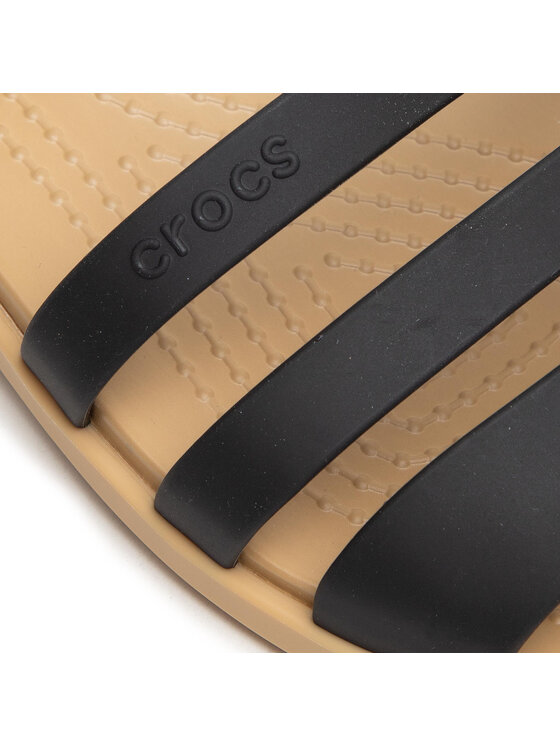 Crocs Crocs Sandały Tulum Open Flat W 206109 Czarny