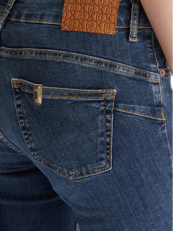 Liu Jo Liu Jo Jeans hlače UF5035 D0236 78857 Mornarsko modra Slim Fit