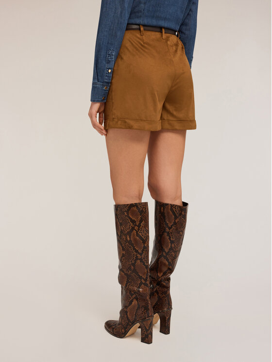 Motivi Motivi Pantaloncini di tessuto P070Q004099N002 Marrone A-Line Fit