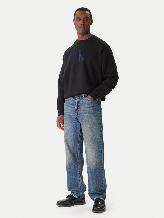 Calvin Klein Jeans Calvin Klein Jeans Svetr LV04RD305G Černá Relaxed Fit