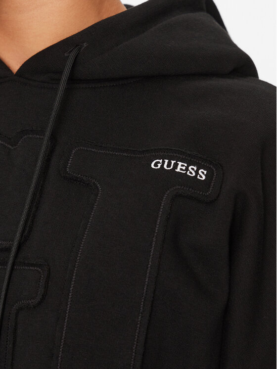 Guess Guess Majica dugih rukava V3BQ10 KBXX1 Crna Regular Fit