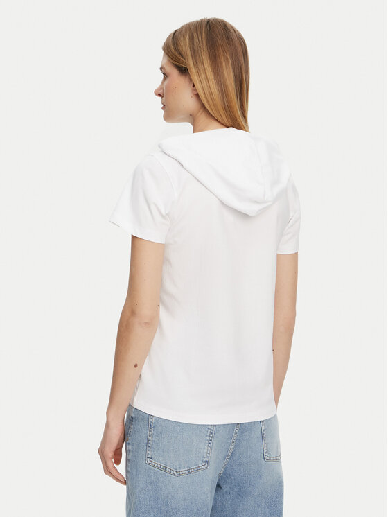 Guess Jeans Guess Jeans T-krekls W5GP28 J1314 Balts Regular Fit