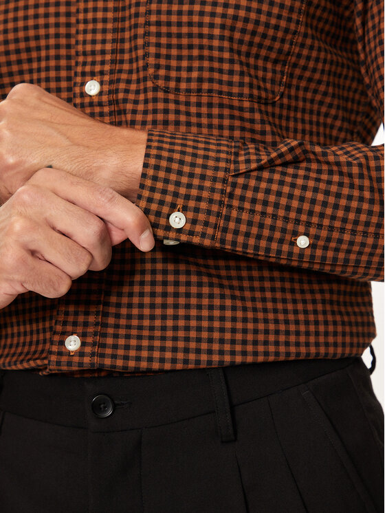 Jack&Jones Jack&Jones Marškiniai Brook 12192150 Ruda Slim Fit