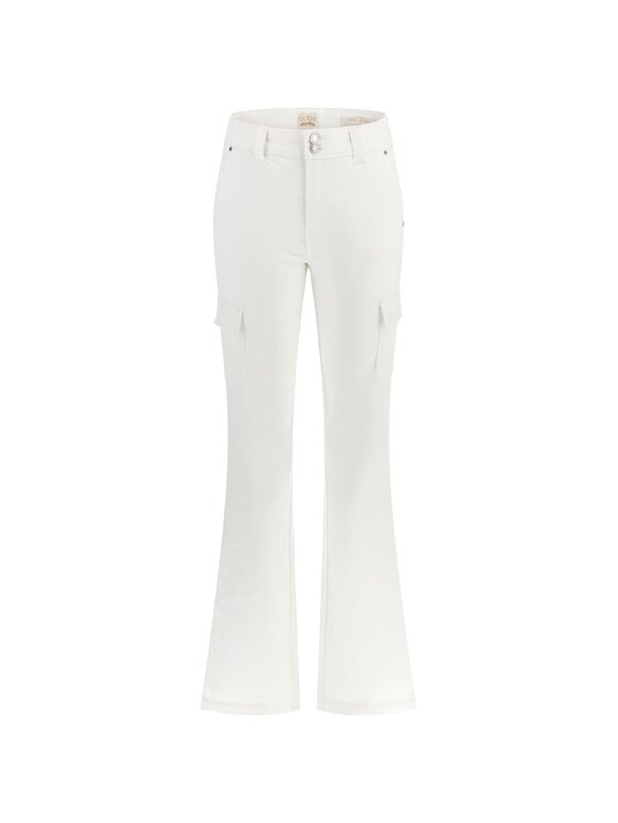 Guess Guess Spodnie materiałowe 174913 Biały Slim Fit