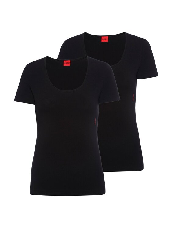 HUGO Hugo T-Shirt 27058 Czarny Slim Fit