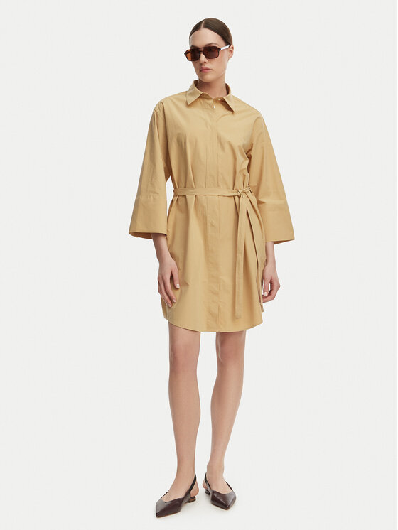 Gant Gant Košilové šaty 4503527 Béžová Regular Fit