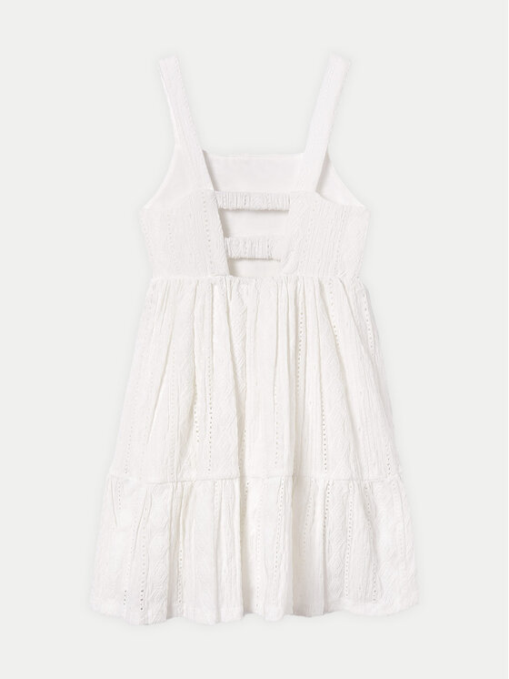 Mayoral Mayoral Sommerkleid 6959 Écru Regular Fit