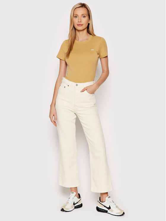 T-shirt 37697-0040 Beige Slim Fit