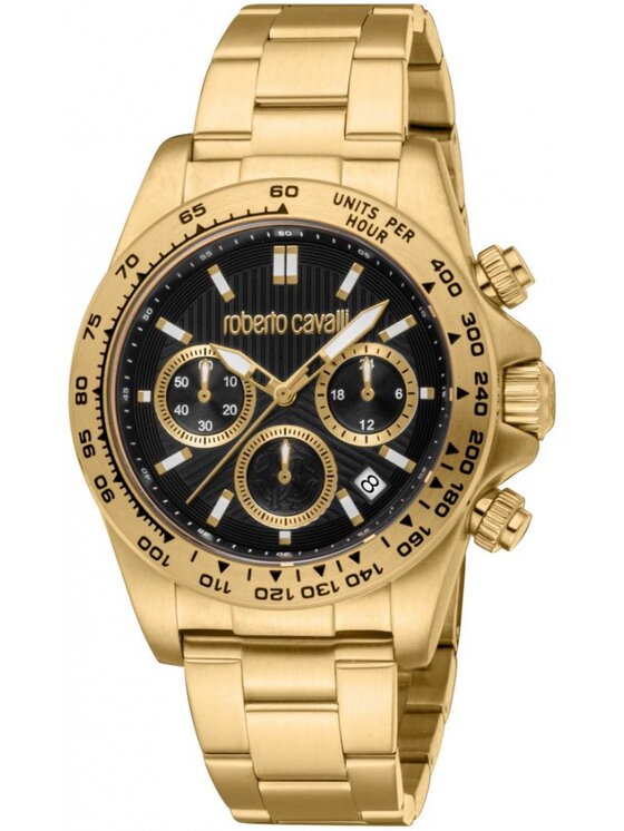 Roberto Cavalli Roberto Cavalli Zegarek RC5G135M0085 Złoty