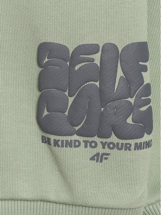 4F 4F Felpa 4FJRAW25TSWSM2448-44S Verde Oversize