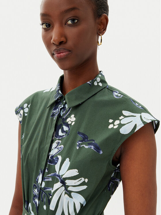 Marella Marella Рокля тип риза Pier 2513221372200 Зелен Regular Fit