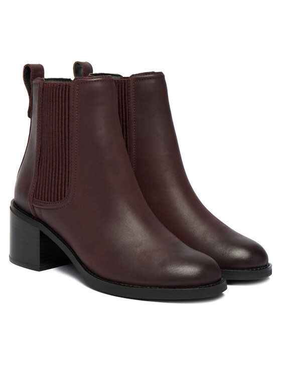 Clarks Clarks Īsie zābaki Chamberly Top 26182864 Bordo